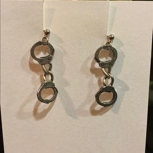Hand cuff earrings